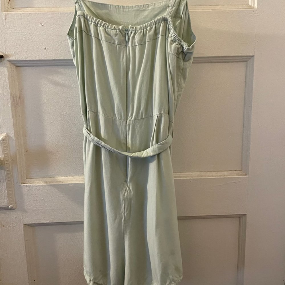 Baby Blue Valija Romper with Belt and Pockets - Picture 2 of 3